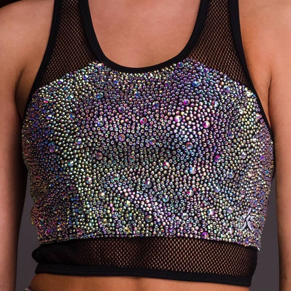 Rebel Athletic Crystal Couture Sports Bra
